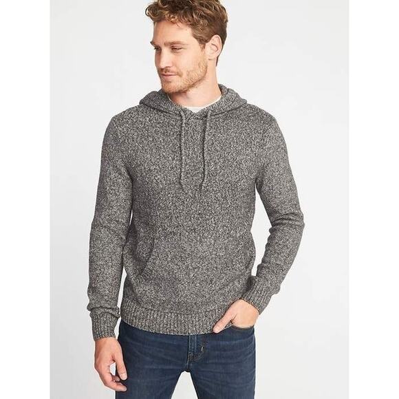 Old Navy Pullover Hoodie Sweater w/ Kangaroo‎ Pocket Gray Men's Size Large - Picture 2 of 9